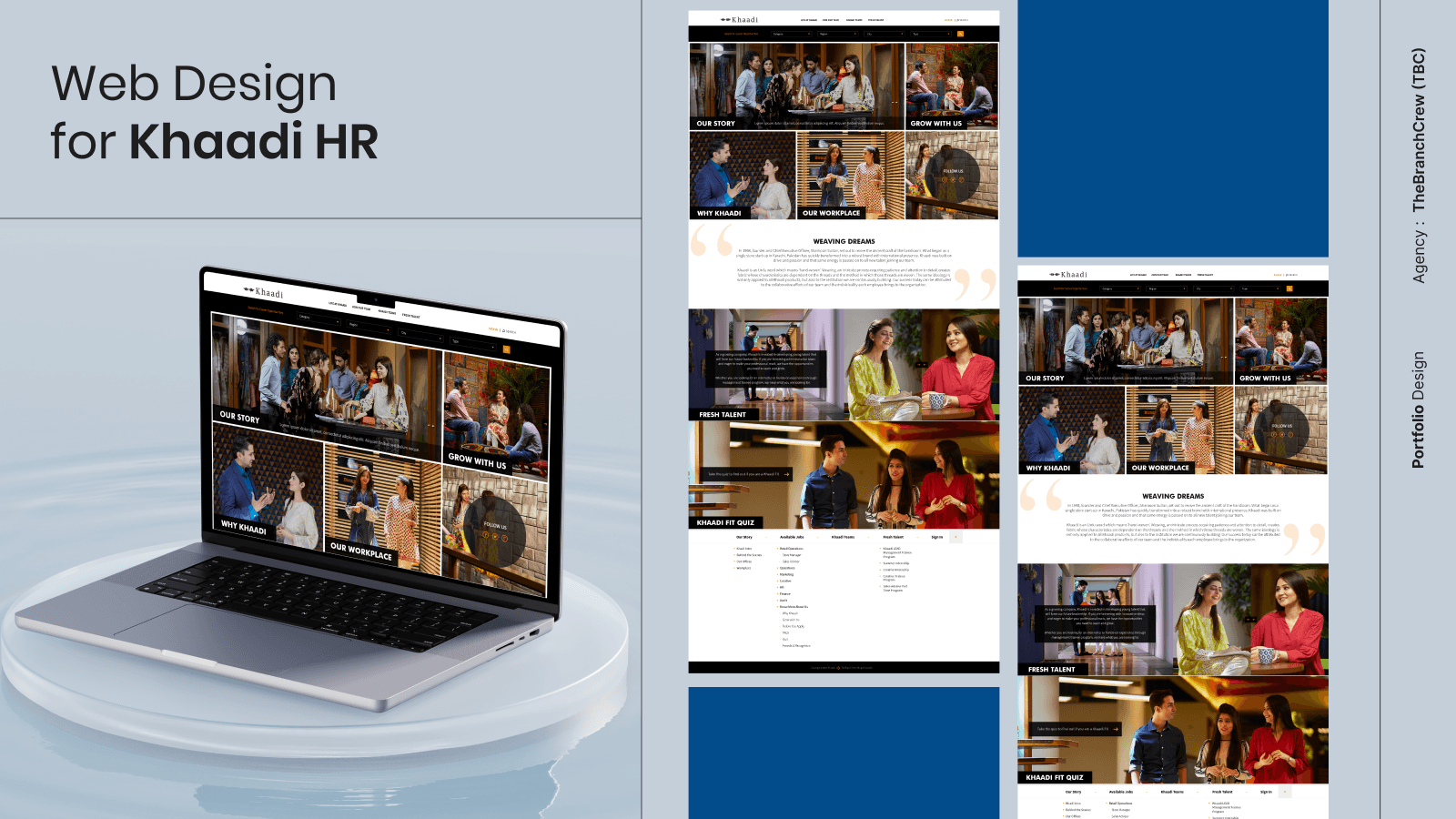 Web Design for Khaadi HR
